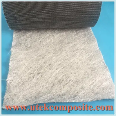 Tapis tricoté en fibre de verre avec voile de carbone pour profil d'huile